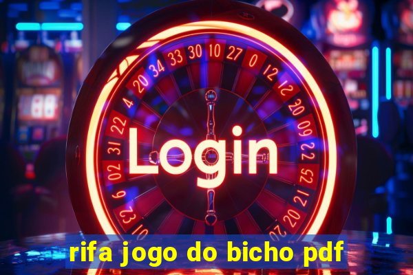 rifa jogo do bicho pdf